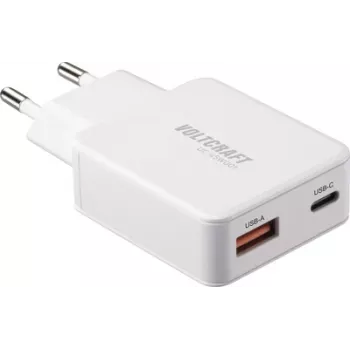 Voltcraft UC-1C1A45W01 USB nabíjačka USB-C USB-A rýchle nabíjanie PD 3.0 biela (VC-17009805)