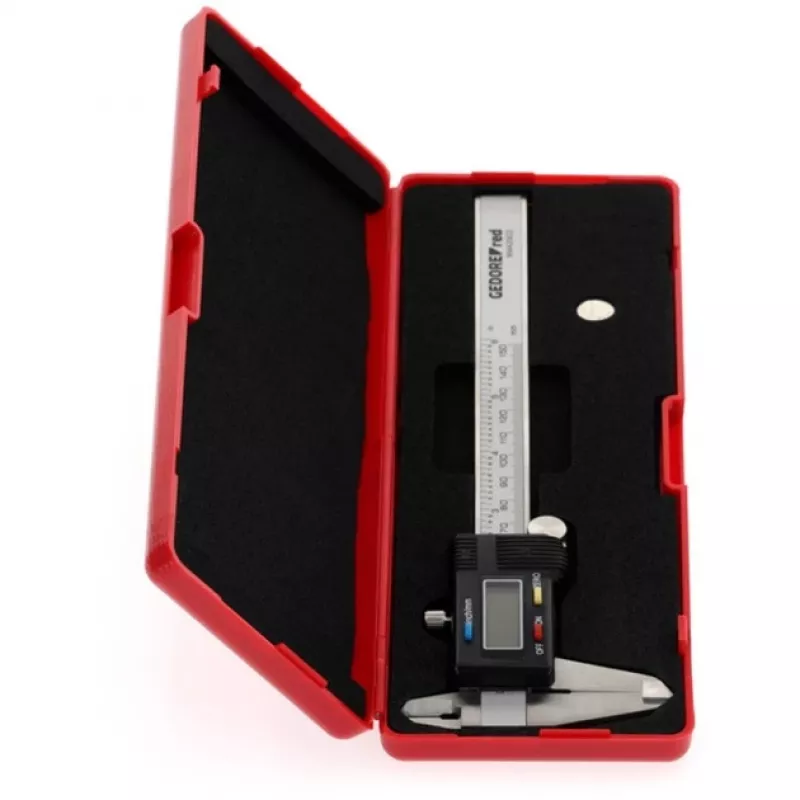 Gedore RED R94420021 3301430 digitálne posuvné meradlo, 0–153 mm, mm/palce, sivé