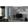 Cama TV stojan SOHO 180 biely/sivý lesklý