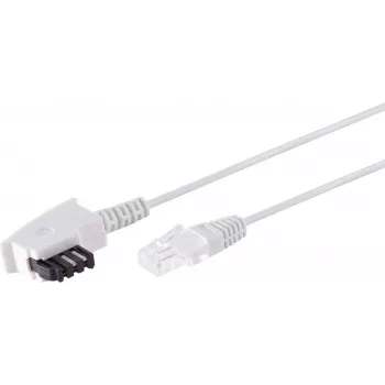 Telefónny kábel S/CONN 12-09156 1,5 m biely