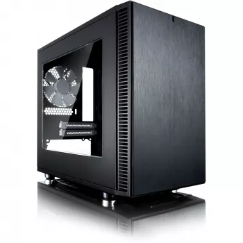 Fractal Design Define Nano S - Window - Tower - ITX - bez napájacieho zdroja (ATX) - čierna - USB/Audio (FD-CA-DEF-NANO-S-BKW)