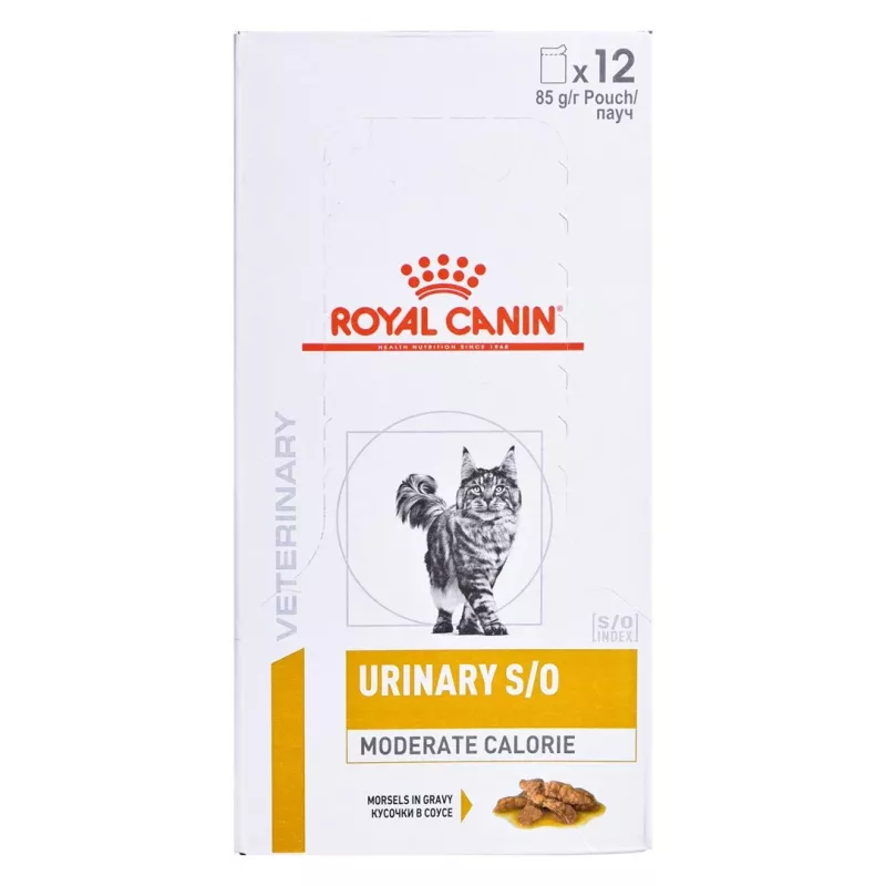 ROYAL CANIN Urinary S/O Moderate Calorie - mokré krmivo pre mačky - 12 x 85 g