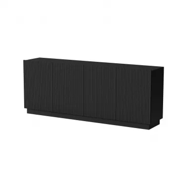 Komody Cama LIVERTI 2000x420x780 mm, čierna, korpus z drevotriesky, 16 mm