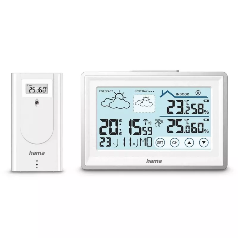 Hama 00222228 digitálna meteorologická stanica biela batéria