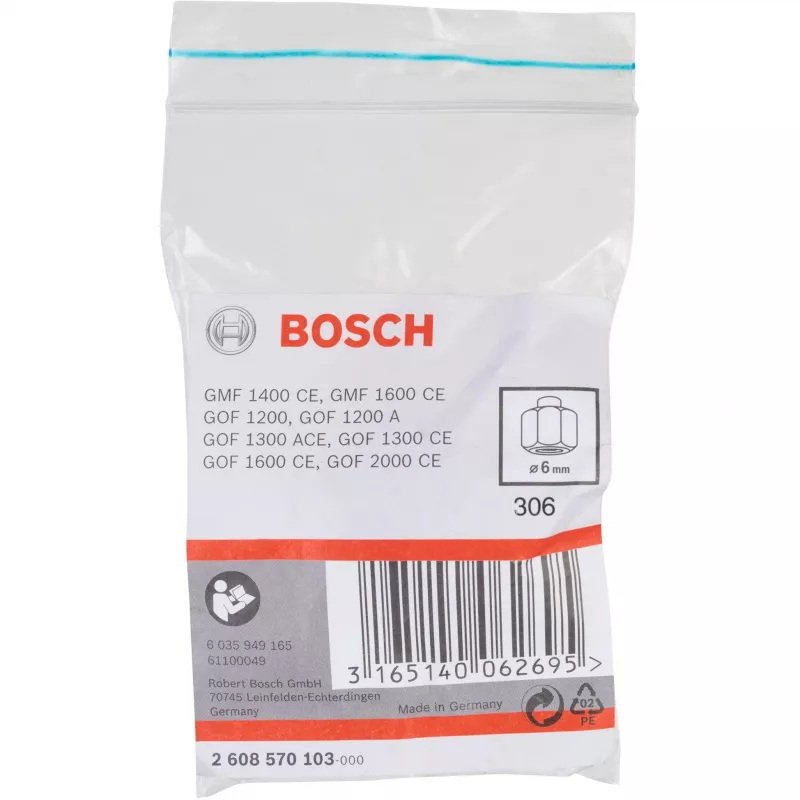 Upínacie puzdrá Bosch 2608570103 priemer 6 mm