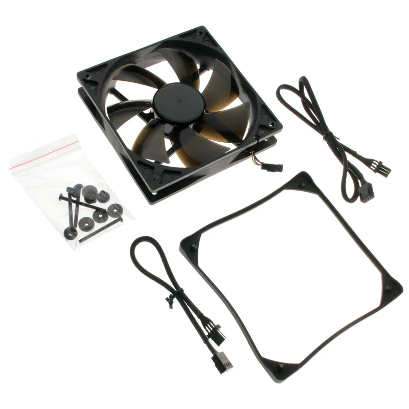 Noiseblocker ITR-PL-PS BlackSilent Pro PLPS ventilátor do skrinky, 120 mm, PWM