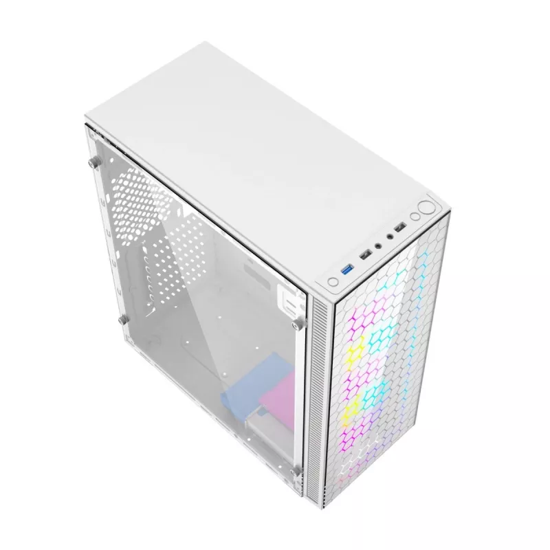 Počítačová skriňa Gaming Fornax 500, biela
