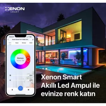XENON Smart X7021 smart LED žiarovka RGB, 9 W, Wi-Fi, Bluetooth, biela