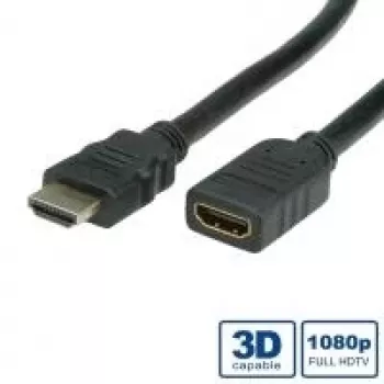 VALUE Secomp VALUE HDMI High Speed kábel s Ethernetom - HDMI s predlžovacím káblom Ethernet - HDMI (W)