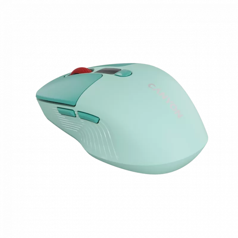 Canyon MW-26 – 2in1 bezdrôtová optická myš Bluetooth / 2,4 GHz – tichá – zelená