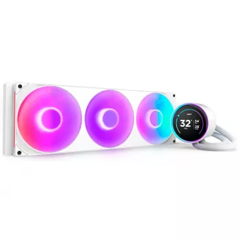 Kraken Elite 420 RGB 420 mm, kvapalinové chladenie biela