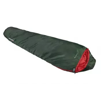 High Peak Lite Pak 1200 spací vak mumia polyester zelená, červená 23263