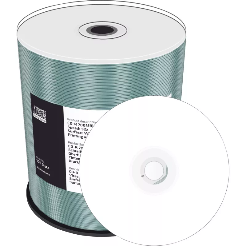 CD-R MediaRange MR203 700 MB 52x Inkjet Printable 100 ks