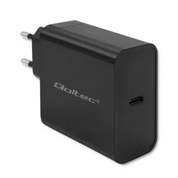 Nabíjačka QOLTEC Super Quick PD 65W USB‑C Power Delivery 5–20V, 1x USB‑C, USB PD 3.0, Type-C konektor samec, 65 W