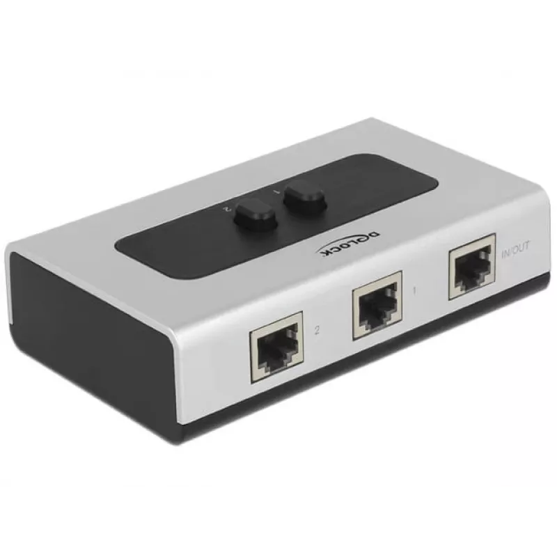 Hub DeLOCK 87673 1000 Mbit/s čierny sivý