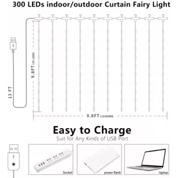 LED svetelný pás OEM X0013lX27J – 300 LED, teplá biela