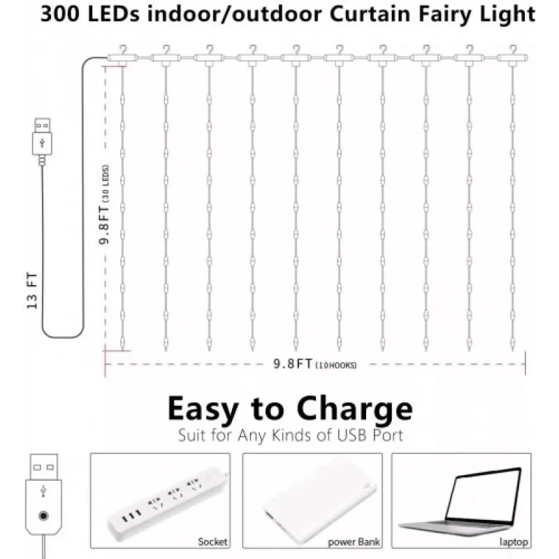 LED svetelný pás OEM X0013lX27J – 300 LED, teplá biela