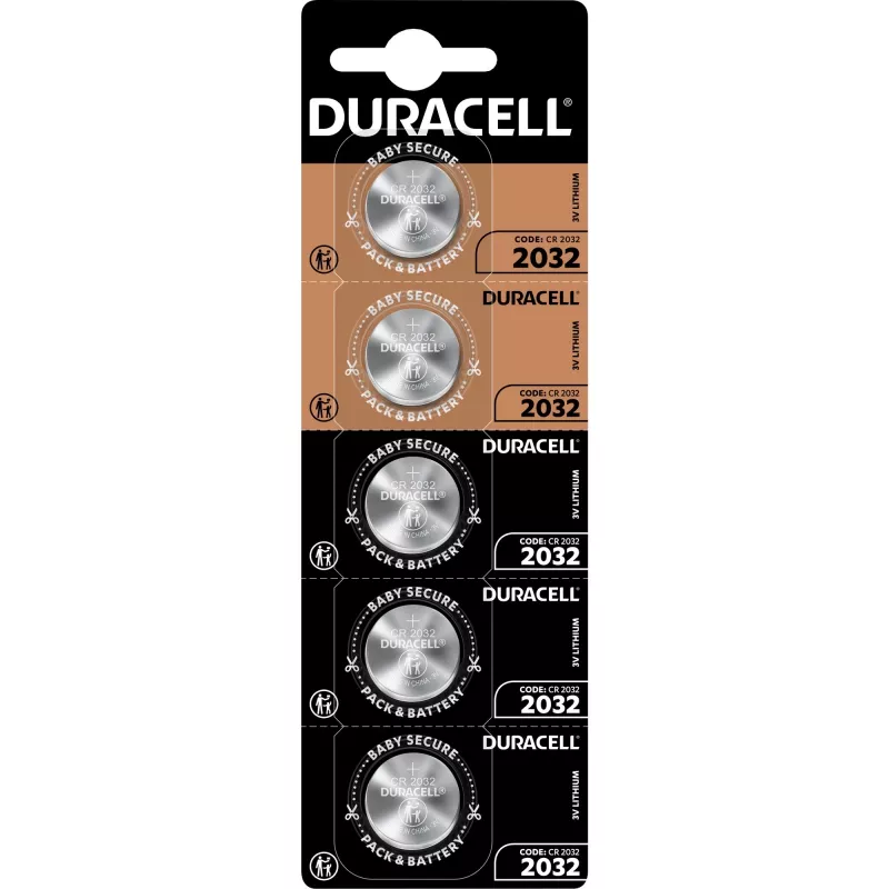 Gombíková batéria Duracell Procell CR2032 lítium, 3V, balenie 5 ks