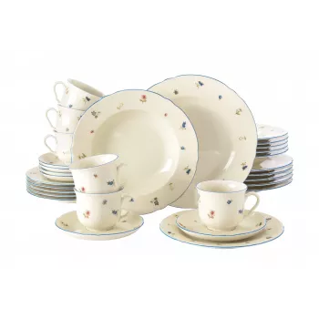 Stolová súprava SELECT Marie-Luise Streublume pre 6 osôb, model 001.763364, porcelánová súprava