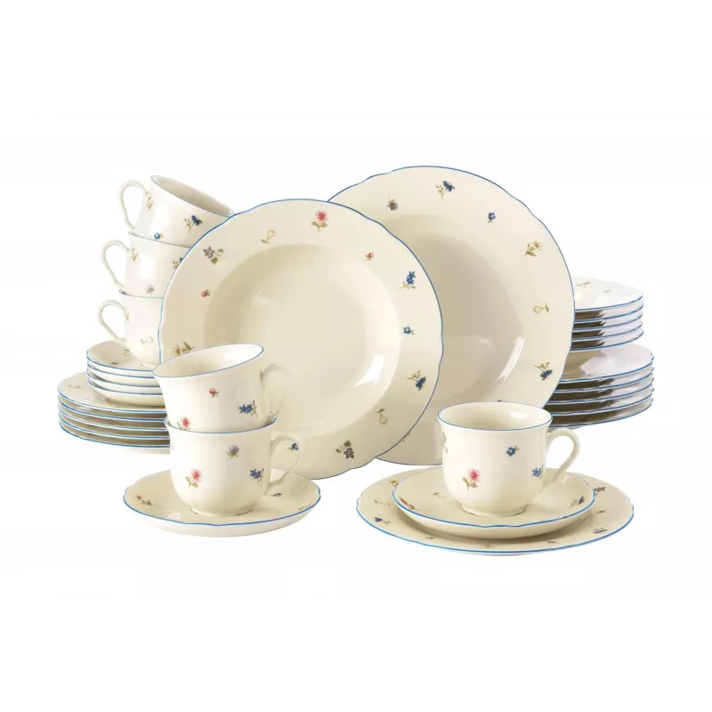 Stolová súprava SELECT Marie-Luise Streublume pre 6 osôb, model 001.763364, porcelánová súprava