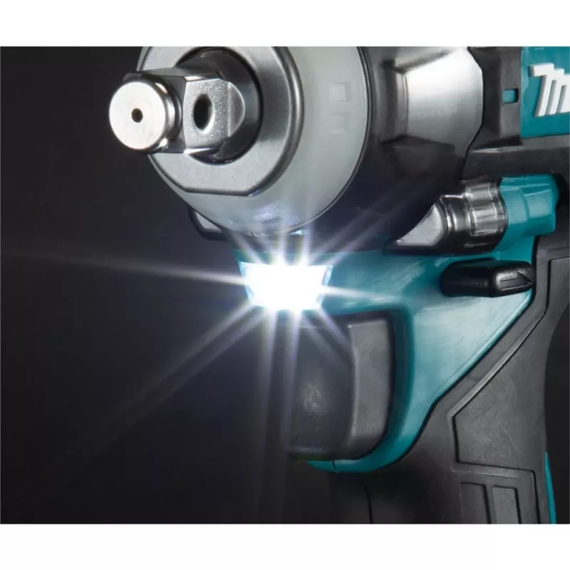 Makita TW004GZ XGT akumulátorový rázový uťahovák 40 V, 1/2 palca, 3200 ot./min, 350 Nm, bez akumulátora a nabíjačky, modrý/čierny