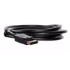 DisplayPort kábel SAVIO CL-136, DisplayPort samec–samec, 2 m, DP 1.2, pozlátené kontakty, čierny