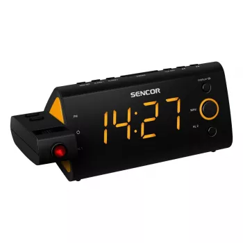 Rádiobudík SENCOR SRC 330 OR — FM rádiobudík s 1,2