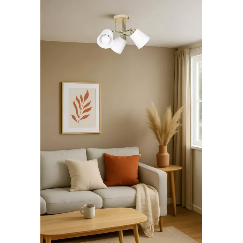 Activejet AJE-EMILY 3P GOLD E27 závesná lampa 3x40W