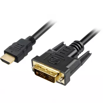 Sharkoon adaptérový kábel - Single Link - HDMI samec na DVI-D samca