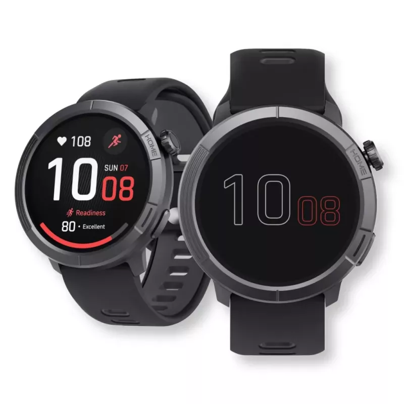 Náramkové hodinky Stelio STSWA102BT Activ Pro GPS 46 mm čierne titánové puzdro