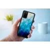 Ochranné puzdro iKins pre Samsung Galaxy S20+ — blue lake čierny povrch