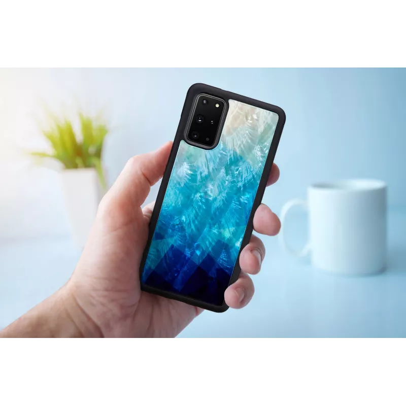 Ochranné puzdro iKins pre Samsung Galaxy S20+ — blue lake čierny povrch