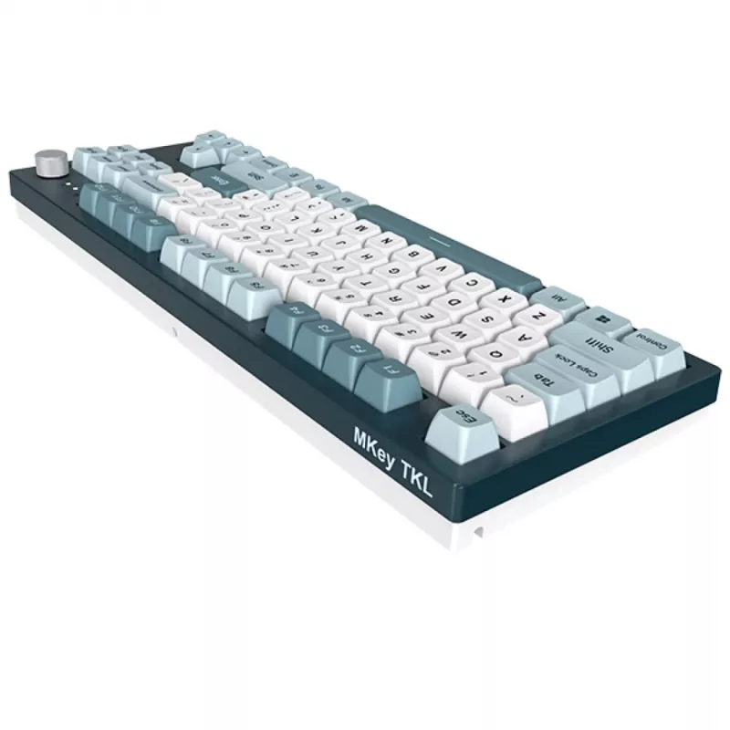 Montech MKey TKL klávesnica herná USB tmavosivá, svetlomodrá, biela