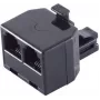 ShiverPeaks BS71230 telefónny adaptér, zástrčka RJ-11 (6P4C) na 2x zásuvku RJ-11