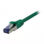 Patch kábel RJ45 - CAT6A 500Mhz - 5m - zelený - S-STP(S/FTP) - komponent testovaný (GHMT certifikovaný) - AWG