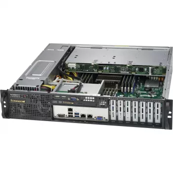 Super Micro Supermicro SC823M TQC-R802LPB - rack - racková montáž - 2U - vylepšený rozšírený ATX - SATA/SAS - Hot-Swap 800 Watt - čierna (CSE-823MTQC-R802LPB)