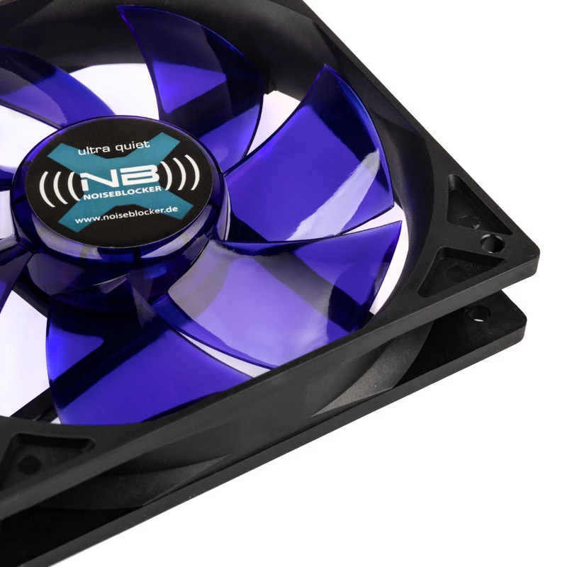 Skriňový ventilátor NoiseBlocker BlackSilentFan XLP 120 mm, 2000 U/min, 128 m³/h, 31 dB, 4,5 V, čierny