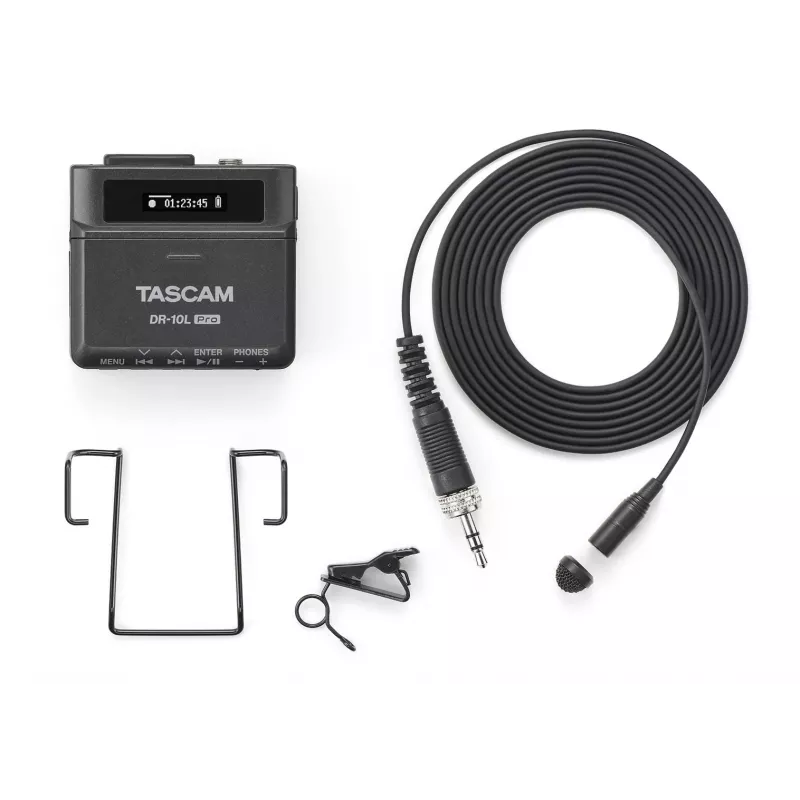Tascam DR-10L Pro 012-09-110 digitálny rekordér s klopovým mikrofónom