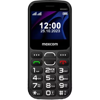 Maxcom Comfort MM443 S s nabíjacou stanicou čierna/čierna