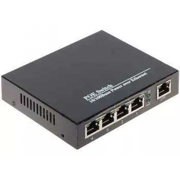 POE switch SPS-4P/1 5-portový