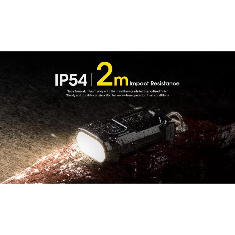 Prívesková baterka Nitecore TINI3 čierna 600 lm USB nabíjateľná