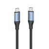 Vention USB4 Gen 3x2 Type-C na Type-C kábel 1 m, 5 A, hliníková zliatina, bavlnený oplet