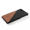 Ochranné puzdro z dreva a kože Woodcessories EcoSplit pre iPhone 7 Plus / 8 Plus — orech čierna