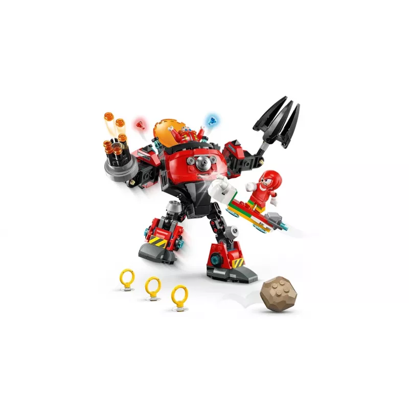 LEGO stavebná hračka sada Sonic the Hedgehog 77005 Knuckles vs Dr Eggman Egg Crusher Mech, 350 dielov, vek 8+
