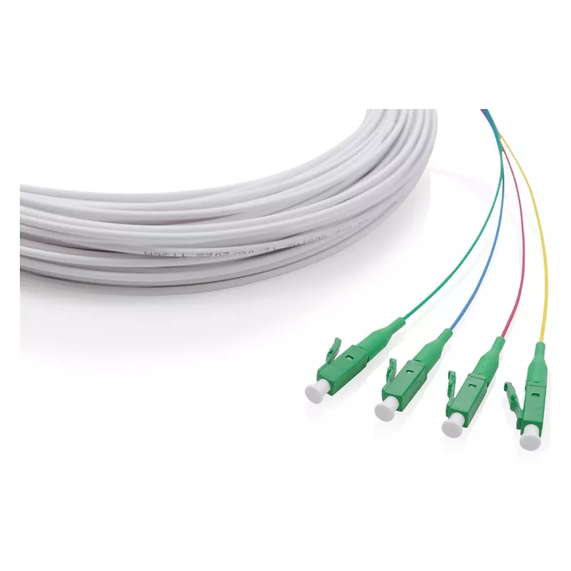 FTTH drop kábel DIGITUS Singlemode, 4 vlákna so 4 konektormi LC/APC, 30 m