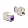 DeLOCK Keystone modul 88121 plochý fialový RJ-45 10 ks