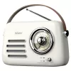 Prenosné rádio SAVIO RS-02 — analógový FM tuner, Bluetooth 5.3, napájanie USB, 3 W, biela