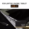 Qoltec 90W GaN Super Fast SLIM nástenná nabíjačka | XP | 5-20V | 4,5A | USB-C 3.1 | notebook | MacBook | smartfón | + kábel