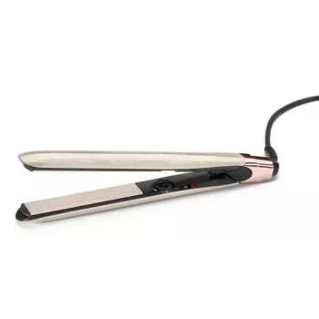 Žehlička na vlasy BABYLISS ST914PE – keramické/titánové platne, 13 stupňov ohrevu, 100–240 V, béžová/medená