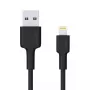 AUKEY CB-AL05 nylonový kábel Lightning na USB-A MFi, 2 m, čierny